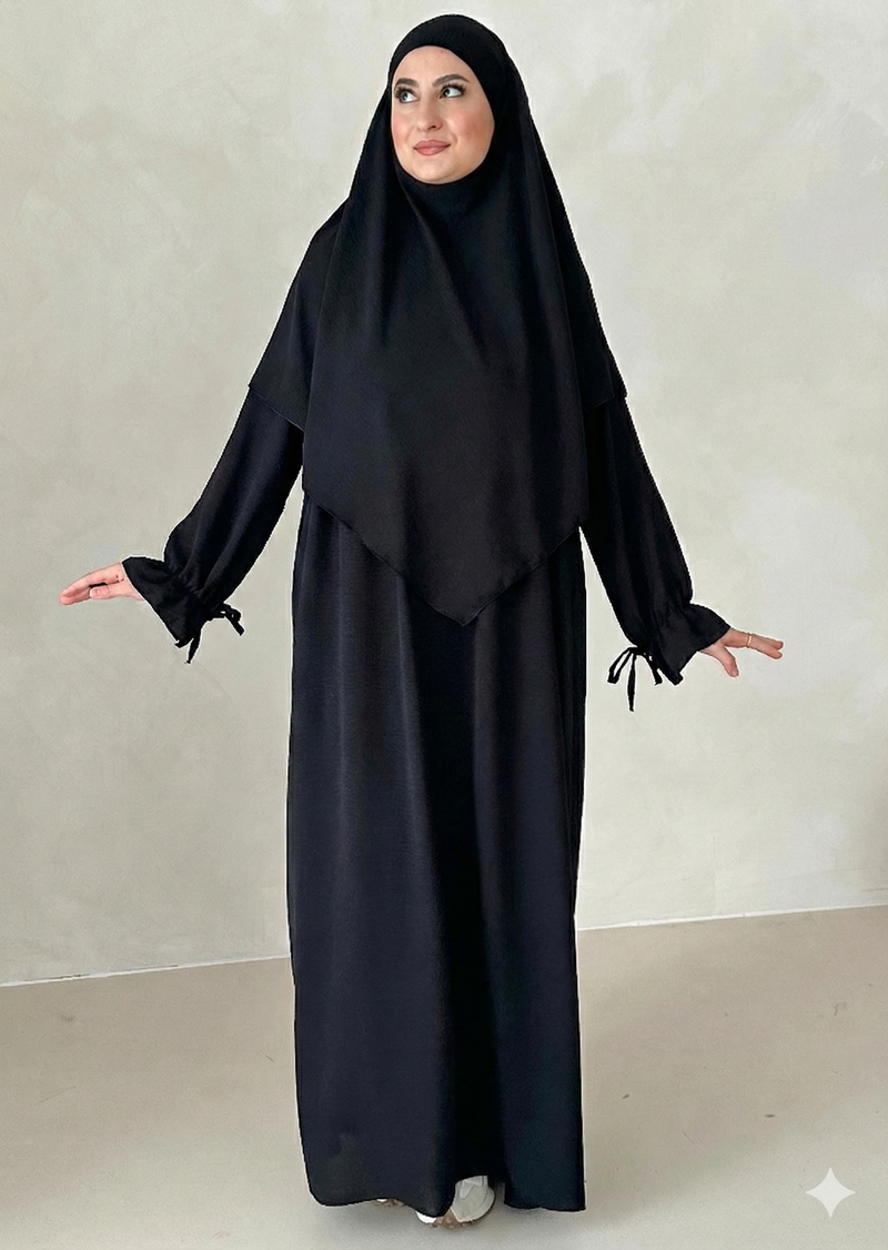 Comfort Abaya Sæt med Khimar
