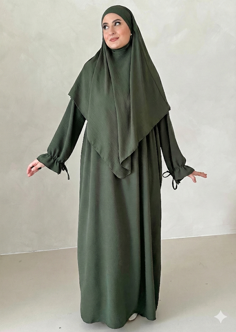 Comfort Abaya Sæt med Khimar