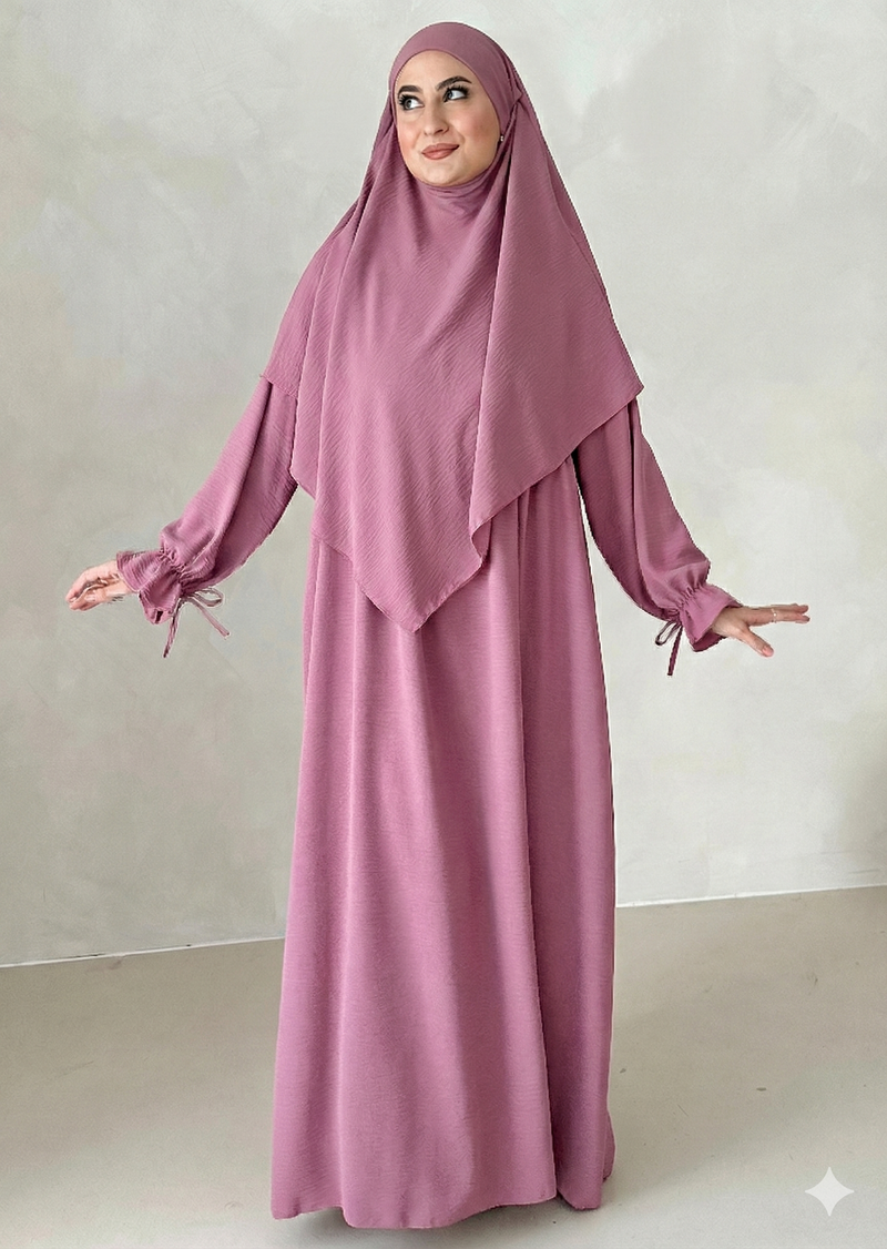 Comfort Abaya Sæt med Khimar