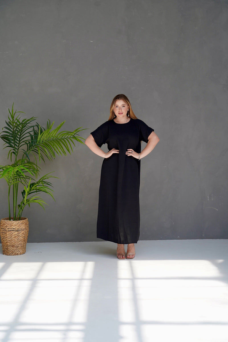 Robe Noire en Coton