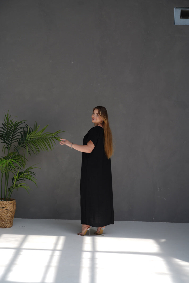 Robe Noire en Coton